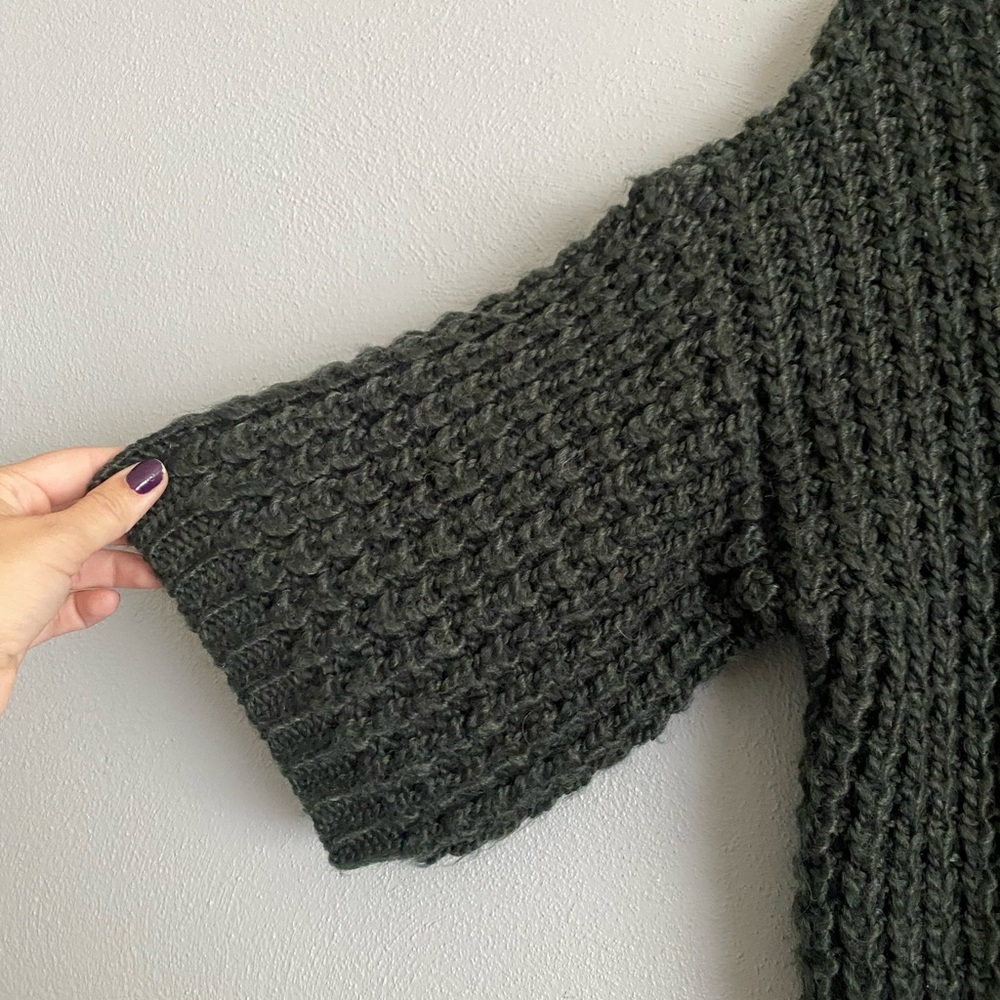 Anthropologie Tracy Reese Size Sweater Medium Wool Alpaca Chunky Turtleneck Knit - Picture 4 of 7